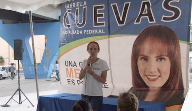 Durante su campa�a.